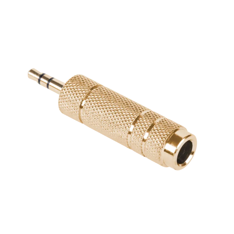 Złącze Jack 3.5/6.3 złote metal Złącze Jack 3.5/6.3 złote metal