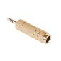 Złącze Jack 3.5/6.3 złote metal Złącze Jack 3.5/6.3 złote metal