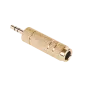 Złącze Jack 3.5/6.3 złote metal Złącze Jack 3.5/6.3 złote metal