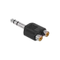Złącze Jack 6.3 ST.-2xGN.RCA Złącze Jack 6.3 ST.-2xGN.RCA