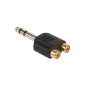 Złącze Jack 6.3 ST.-2xGN.RCA złoty Złącze Jack 6.3 ST.-2xGN.RCA złoty