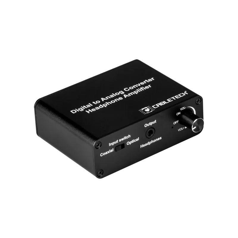 Złącze konwerter sygnału cyfrowego na analogowy z gniazdem słuchawkowym