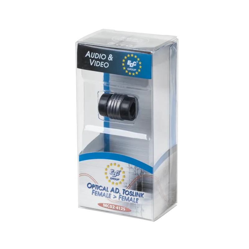 Złącze wt. Toslink - gn. Toslink kątowe Złącze wt. Toslink - gn. Toslink kątowe