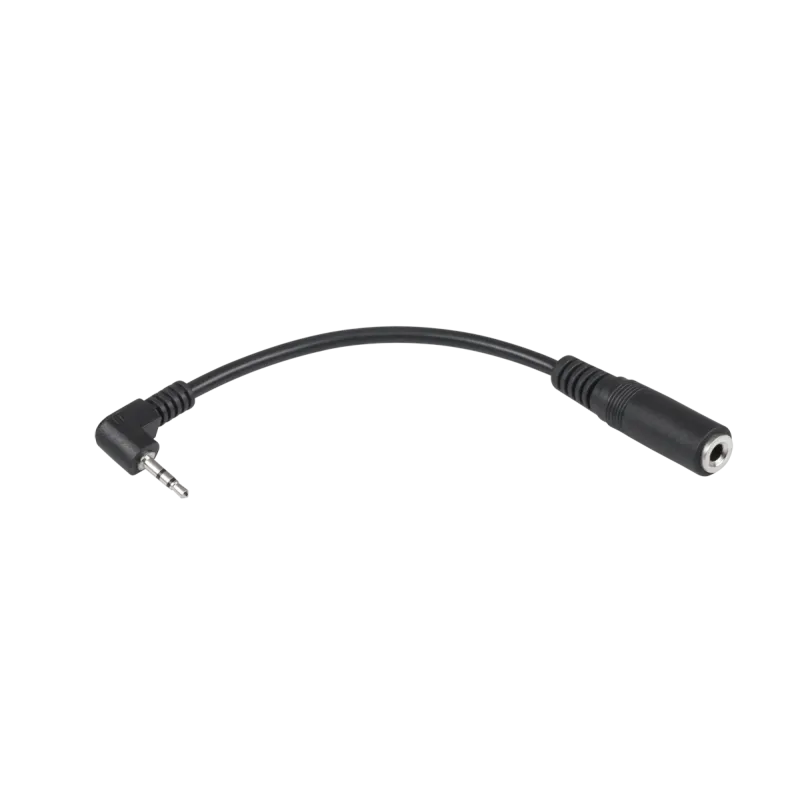 Złącze wt.2.5 kąt-gn.3.5 na kabelku (czarny)