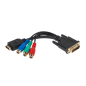 Złącze wtyk DVI (24+5) - HDMI gniazdo + 3 gniazda RCA Złącze wtyk DVI (24+5) - HDMI gniazdo + 3 gniazda RCA