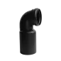 Kolano do WC FI 110mm/90mm 90 stopni L 230mm czarne