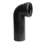 Kolano do WC FI 90mm 90 stopni L 230mm Czarne Kolano do WC FI 90mm 90 stopni L 230mm Czarne