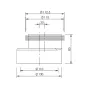 Mimośród do WC Fi 110mm L 85mm przesunięcie 20mm Mimośród do WC Fi 110mm L 85mm przesunięcie 20mm