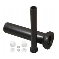 Złącza do WC podtynkowe Fi 110 / Fi 62 L 400mm czarne