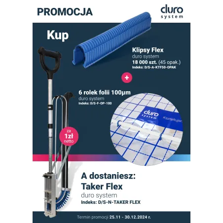 Taker Flex Duro System – profesjonalny taker do montażu folii