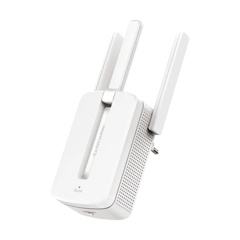 Repreater - wzmacniacz sygnału bezprzewodowego MW300RE V3, 300 Mb/s, 802.11n/g/b, 3 anteny / MERCUSYS