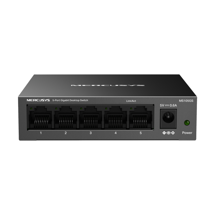 SWITCH MS105GS, 5 portów RJ45 10/100/1000 Mbps / MERCUSYS SWITCH MS105GS, 5 portów RJ45 10/100/1000 Mbps / MERCUSYS