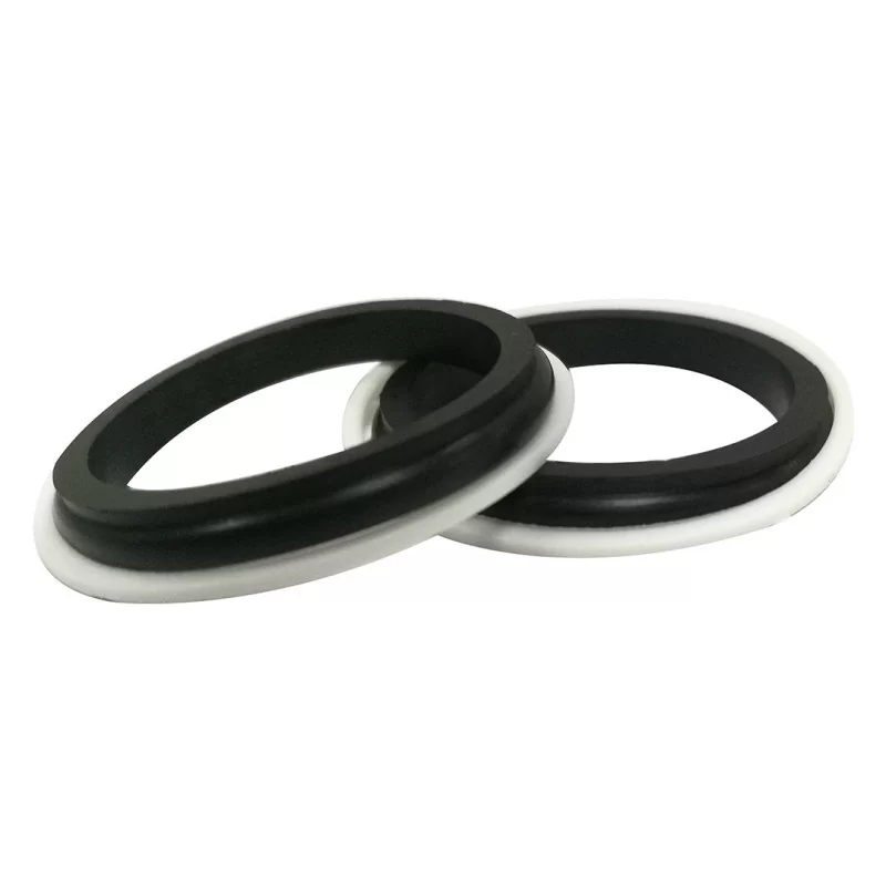 DURO-USZCZELKI WARGOWE FI 40 TYPU Y-RING RAZEM ZE ŚLIZGACZAMI TEFLONOWYMI DO BATERII NEGRO 02.03, KOMPLET 2 USZCZELKI + 2 ŚLIZGA