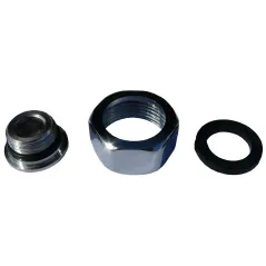 Zestaw siodełko z nakrętką chromowaną do montażu baterii Duro