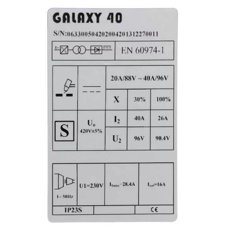 Przecinarka plazmowa GALAXY CUT 40 Welder Fantasy Przecinarka plazmowa GALAXY CUT 40 Welder Fantasy