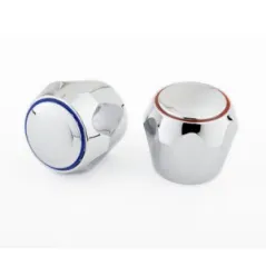 Pokrętło chromowane niebiesko-czerwone Duro D/A-POK1/2-CH