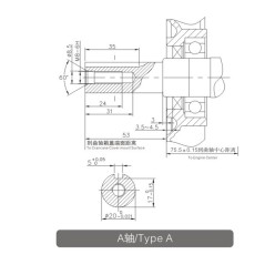 Silnik Loncin G200F-A-S wał poziomy 20 mm / 50 mm