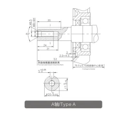 Silnik Loncin G200F-A-S wał poziomy 20 mm / 50 mm