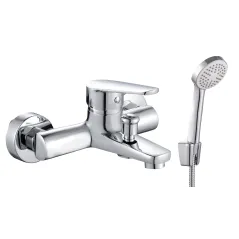 Duro Seria Nubo bateria wannowa z natryskiem, ścienna, jednouchwytowa