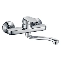 Duro Seria Oro bateria zlewozmywakowa ścienna 20 cm ruchoma wylewka