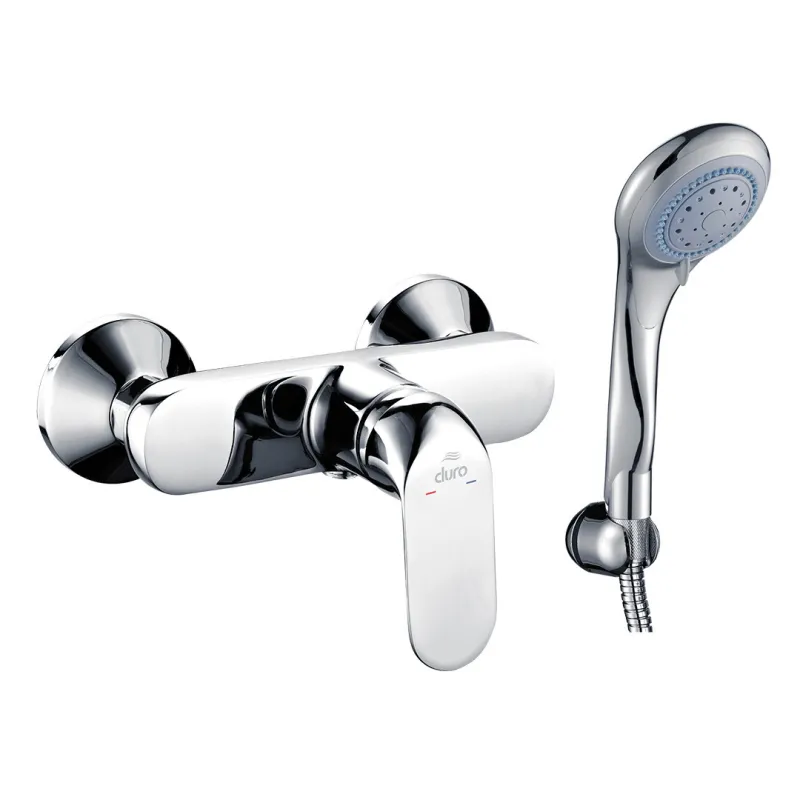 Duro Seria Oro bateria natryskowa z kompletem natryskowym i uchwytem pionowym Duro Seria Oro bateria natryskowa z kompletem natryskowym i uchwytem pionowym