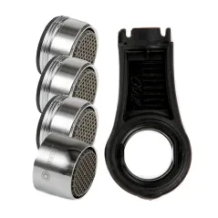 Zestaw napowietrzaczy TUCAI M24/H22 50% + klucz, 4 sztuki