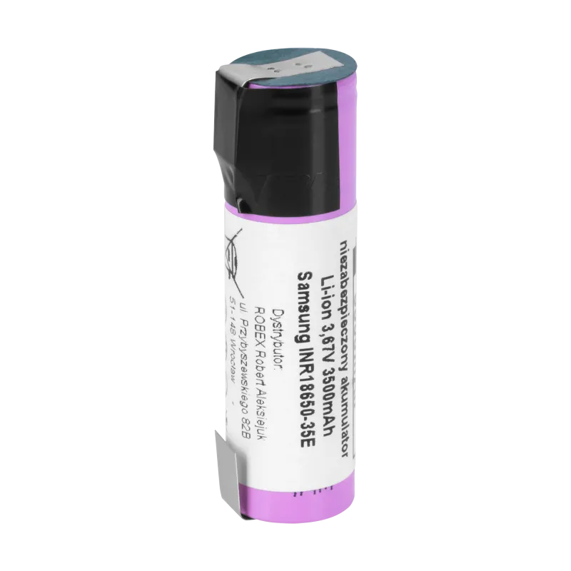 Akumulator Samsung 18650 3500mAh 3,7V INR18650-35E-FT z blaszkami
