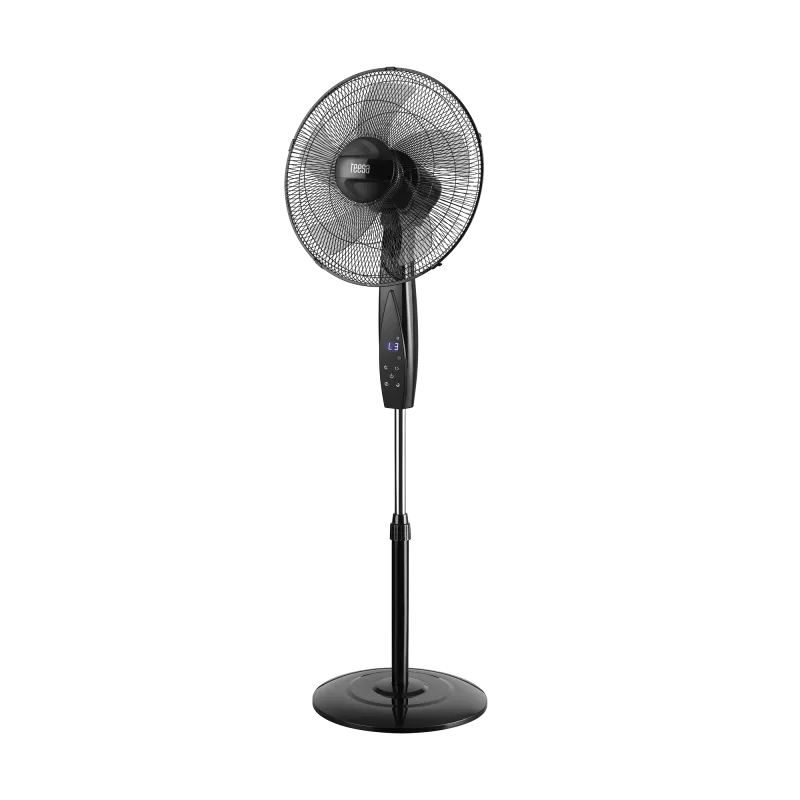 Wentylator stojacy sterowany pilotem TEESA , czarny Wentylator stojacy sterowany pilotem TEESA , czarny