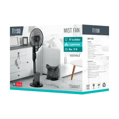 Wentylator stojący z funkcją mgiełki
