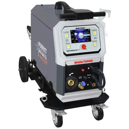 Półautomat spawalniczy 4w1 MULTI PERFECT BI-PULSE 251 4X4 MIG/MAG/PULS/PODWÓJNY PULS/FCAW/MMA/TIG AC/DC HF Welder Fantasy 230V