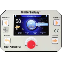 Półautomat spawalniczy 4w1 MULTI PERFECT BI-PULSE 251 4X4 MIG/MAG/PULS/PODWÓJNY PULS/FCAW/MMA/TIG AC/DC HF Welder Fantasy 230V