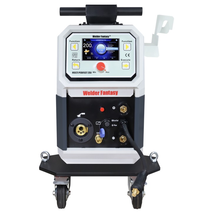 Półautomat spawalniczy 4w1 MULTI PERFECT BI-PULSE 251 4X4 MIG/MAG/PULS/PODWÓJNY PULS/FCAW/MMA/TIG AC/DC HF Welder Fantasy 230V Półautomat spawalniczy 4w1 MULTI PERFECT BI-PULSE 251 4X4 MIG/MAG/PULS/PODWÓJNY PULS/FCAW/MMA/TIG AC/DC HF Welder Fantasy 230V