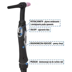 Półautomat spawalniczy 4w1 MULTI PERFECT BI-PULSE 251 4X4 MIG/MAG/PULS/PODWÓJNY PULS/FCAW/MMA/TIG AC/DC HF Welder Fantasy 230V