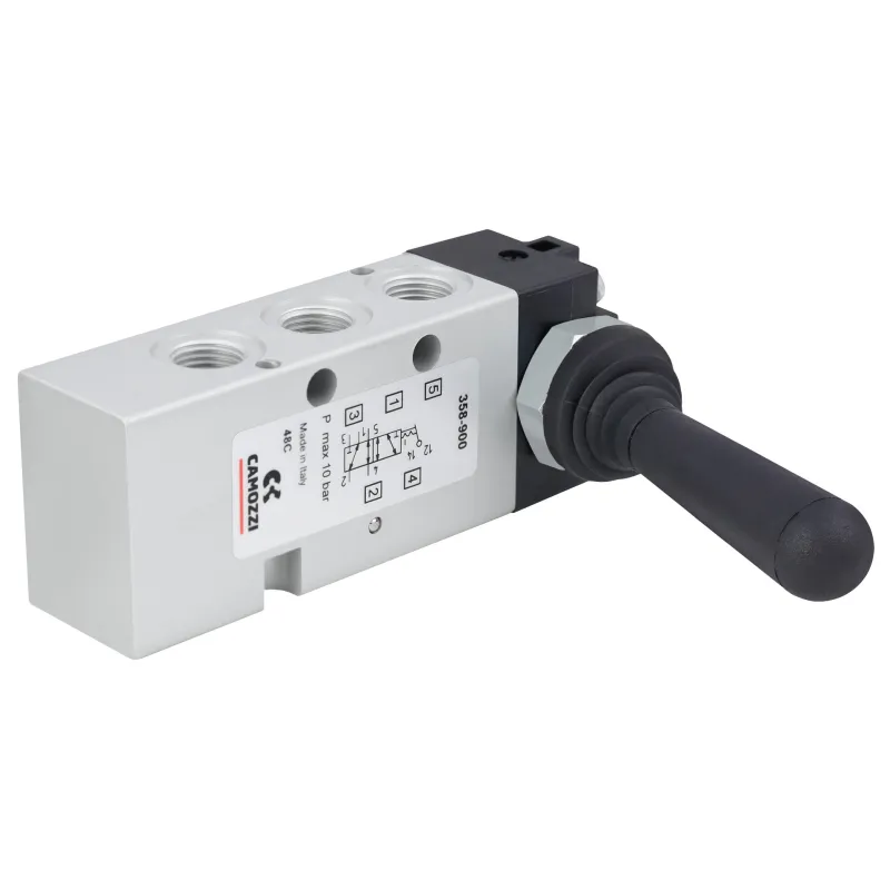 Zawór CAMOZZI 122-358-900 5/2 1/8" dzwignia bistabilny Zawór CAMOZZI 122-358-900 5/2 1/8" dzwignia bistabilny