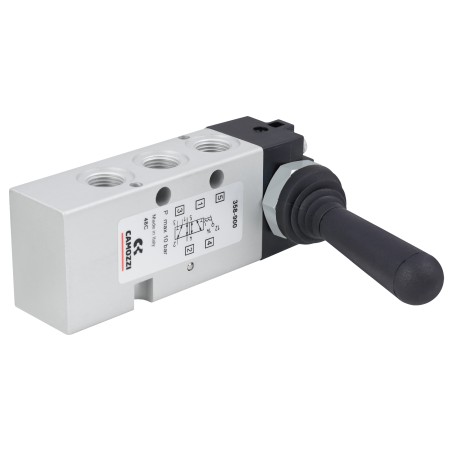 Zawór CAMOZZI 122-358-900 5/2 1/8" dzwignia bistabilny