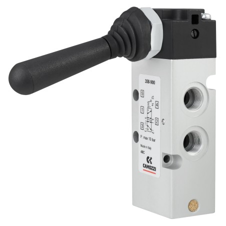 Zawór CAMOZZI 122-358-900 5/2 1/8" dzwignia bistabilny