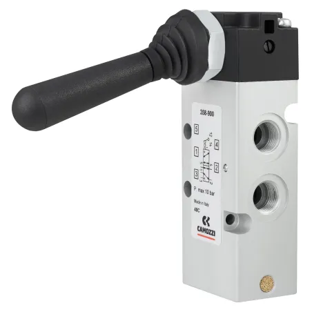 Zawór CAMOZZI 122-358-900 5/2 1/8" dzwignia bistabilny