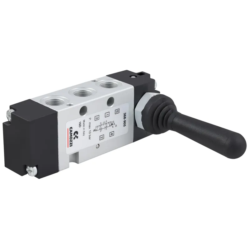 Zawór CAMOZZI 122-368-905 5/3 1/8" CC dźwignia monostabilny Zawór CAMOZZI 122-368-905 5/3 1/8" CC dźwignia monostabilny