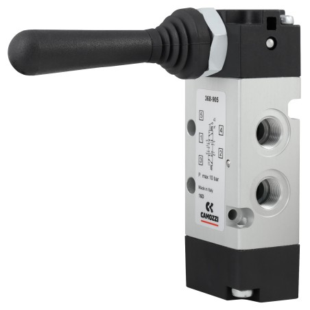 Zawór CAMOZZI 122-368-905 5/3 1/8" CC dźwignia monostabilny