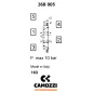 Zawór CAMOZZI 122-368-905 5/3 1/8" CC dźwignia monostabilny Zawór CAMOZZI 122-368-905 5/3 1/8" CC dźwignia monostabilny