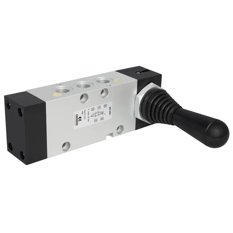 Zawór CAMOZZI 464-905 5/3 CC 1/4" dzwignia monostabilny