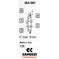 Zawór CAMOZZI 464-905 5/3 CC 1/4" dzwignia monostabilny