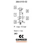 Zawór CAMOZZI 130-354-015-02 5/2 1/4" monostabilny + Cewka 24VAC / 12VDC + Wtyczka