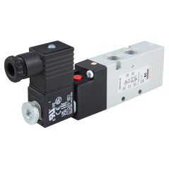 Zawór CAMOZZI 130-354-015-02 5/2 1/4" monostabilny + Cewka 48VAC / 24VDC + Wtyczka