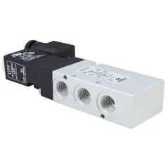 Zawór CAMOZZI 130-354-015-02 5/2 1/4" monostabilny + Cewka 48VAC / 24VDC + Wtyczka