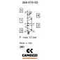 Zawór CAMOZZI 130-354-015-02 5/2 1/4" monostabilny + Cewka 48VAC / 24VDC + Wtyczka
