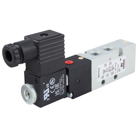 Zawór CAMOZZI 130-358-015-02 5/2 1/8" monostabilny + Cewka 230V AC + Wtyczka