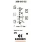 Zawór CAMOZZI 130-358-015-02 5/2 1/8" monostabilny + Cewka 24VAC / 12VDC + Wtyczka