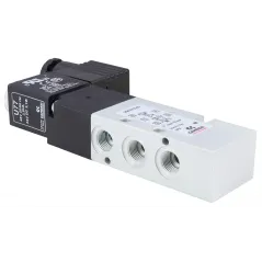 Zawór CAMOZZI 130-358-015-02 5/2 1/8" monostabilny + Cewka 48VAC / 24VDC + Wtyczka