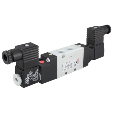 Zawór CAMOZZI 354-011-02 5/2 1/4" bistabilny + Cewka 24VAC / 12VDC + Wtyczka